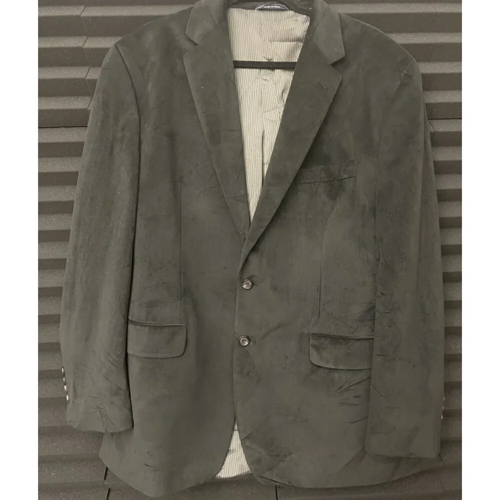 RALPH Ralph Lauren Dillard’s Blazer Coat Jacket Men's 46R Black Three Button